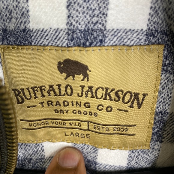 Buffalo Jackson Trading Co Mens Hooded Field Jacket Brown Waxed Canvas Large - Picture 5 of 9